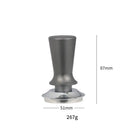 Black and stainless steel adjustable coffee tamper kitchen barista tool