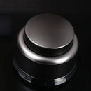 Black and stainless steel adjustable coffee tamper kitchen barista tool