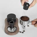 Black and stainless steel coffee distributor tamper set kitchen tool