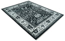 Black and White 6x9, 8x10 and 9x12 Hand Knotted Traditional Persian Oushak Wool and Viscose Rug, Accent Rug | TRDCP840