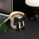 DecorBites™ Bowknot Porcelain Coffee Cup | Exquisite Tea Mug for Dining Table