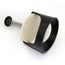 Black and white burger press kitchen meat maker with spring handle