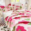 DecorBites™ Cartoon Print Cozy Blanket - Milk Velvet & Cashmere - Winter/Spring Duvet Cover