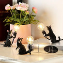 DecorBites™ Cat Resin Table Lamp for Children's Bedroom Decor