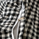 Black and white cotton plaid stripe bedding set bedroom ruffles