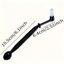 Black and white espresso machine coffee brush spoon kitchen tool