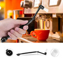Black and white espresso machine coffee brush spoon kitchen tool