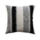 Black and white geometric chenille pillow cover living room decor