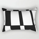 Black and white geometric wave line pillowcase set bedroom decor