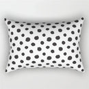 Black and white geometric wave line pillowcase set bedroom decor