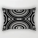 Black and white geometric wave line pillowcase set bedroom decor