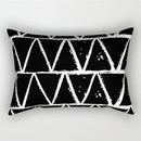 Black and white geometric wave line pillowcase set bedroom decor
