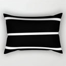Black and white geometric wave line pillowcase set bedroom decor
