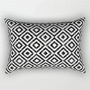 Black and white geometric wave line pillowcase set bedroom decor