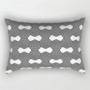 Black and white geometric wave line pillowcase set bedroom decor