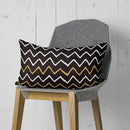 Black and white geometric wave line pillowcase set bedroom decor