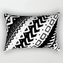 Black and white geometric wave line pillowcase set bedroom decor