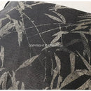 Black and white green jungle plants pillow cover living room suede