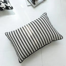 Black and white hounds tooth cushion cover living room throw pillow