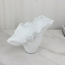 Black and white irregular resin flower vase living room sculpture