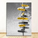 Black and White Landscape Canvas Set