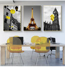 Black and White Landscape Canvas Set