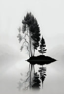 Black and White Landscape Wall Art