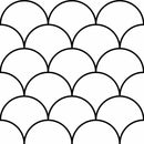 Black and White Scallops Wallpaper