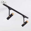 DecorBites™ Nordic Tubular Metallic Spotlight with Wood Cap