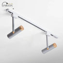 DecorBites™ Nordic Tubular Metallic Spotlight with Wood Cap