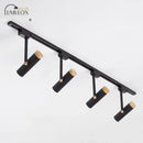 DecorBites™ Nordic Tubular Metallic Spotlight with Wood Cap