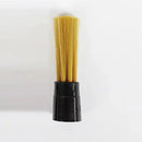Black and yellow dual head coffee grinder brush kitchen cleaning tool