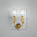 Black antler crystal wall sconce bedroom e26 e27 cylinder light