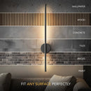 Black Modern Wireless Battery Wall Sconce