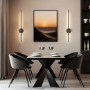 Black Battery Operated Wall Sconces Set