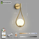 Black Remote Wall Sconce