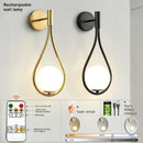 Black Battery Wall Sconces Remote