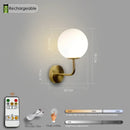 Black Remote Wall Sconce