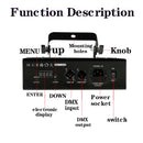 Black beam stroboscope laser music light for living room parties