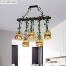 Black Birdcage Pendant Light Fixture
