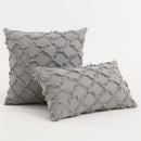 Black boho lumbar pillow cover bedroom textured woven decor