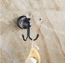 Black brass & crystal bathroom accessories set – bathroom hardware