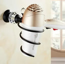 Black brass & crystal bathroom accessories set – bathroom hardware
