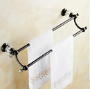 Black brass & crystal bathroom accessories set – bathroom hardware