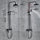 Black bronze bathroom shower set with handheld spray – bathroom