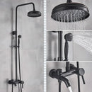 Black bronze bathroom shower set with handheld spray – bathroom