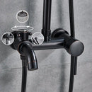 Black bronze bathroom shower set with handheld spray – bathroom