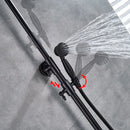 Black bronze bathroom shower set with handheld spray – bathroom
