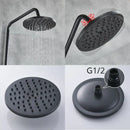 Black bronze bathroom shower set with handheld spray – bathroom