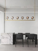 Black bronze copper chandelier lights for dining room kitchen island